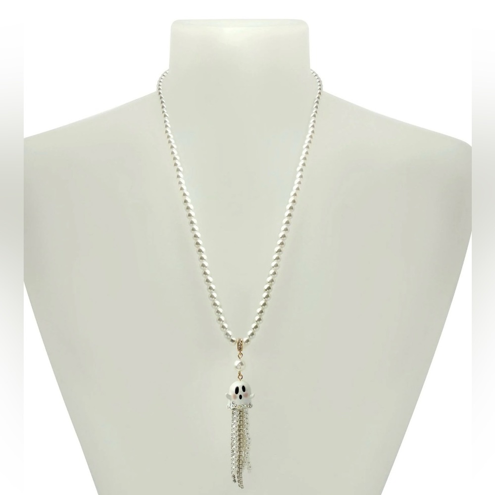 NWT Betsey Johnson Ghost Necklace
